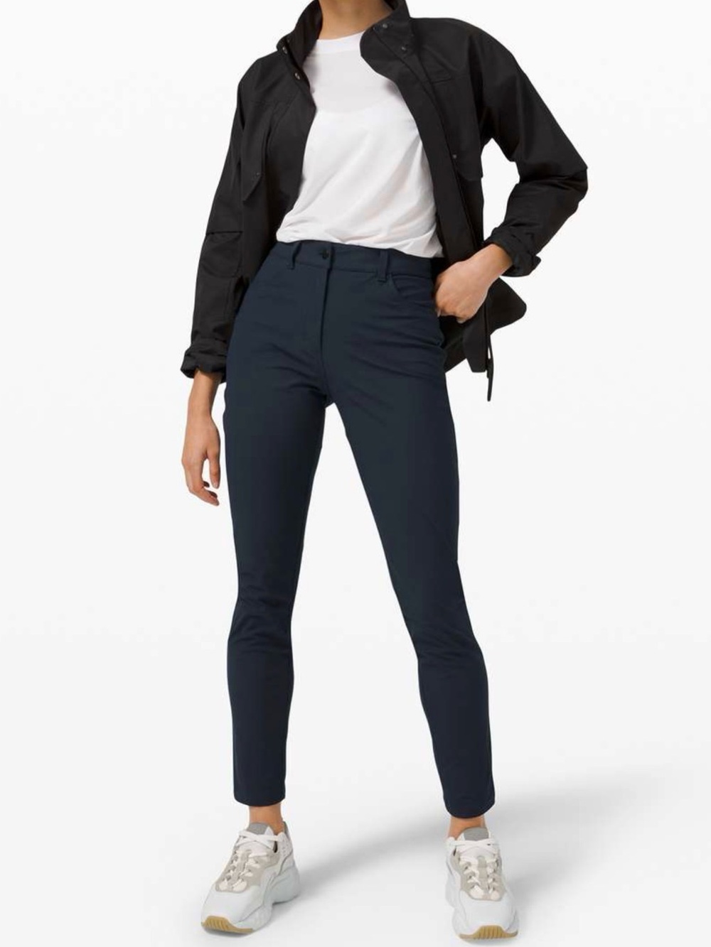 NWT Lululemon City Sleek 5 Pocket HR Slim Pant 27 Black Warpstreme High Rise